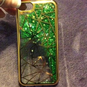 Fluid sparkling green iPhone 5 case